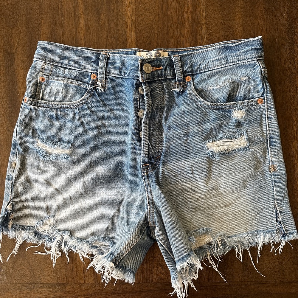Free People Makai denim shorts